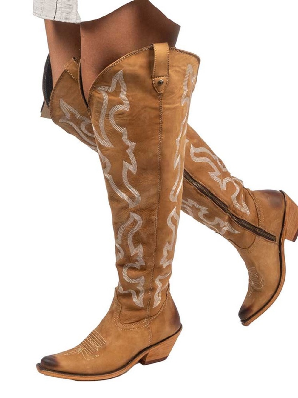 Liberty Black Indira Nobuck Grease Miel Wide Calf Boot